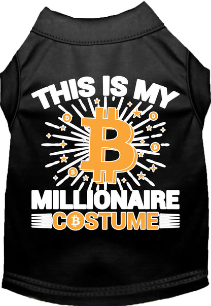 Funny Costume Cat or Dog Shirt for Pets "Bitcoin Bro Costume"