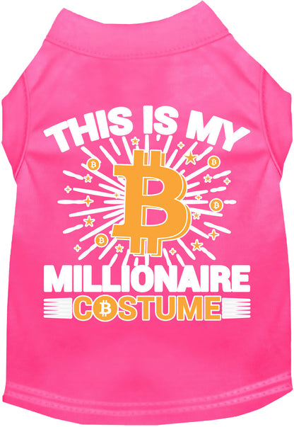 Funny Costume Cat or Dog Shirt for Pets "Bitcoin Bro Costume"