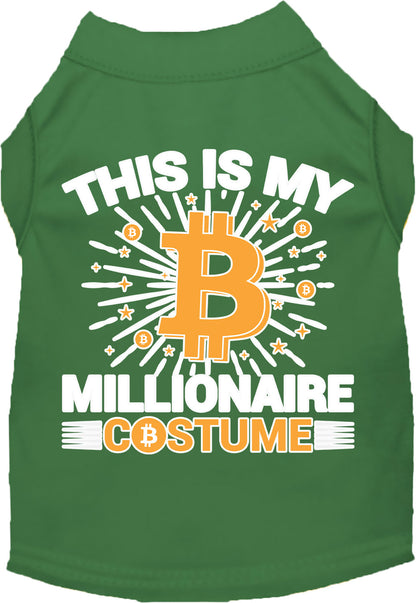 Funny Costume Cat or Dog Shirt for Pets "Bitcoin Bro Costume"