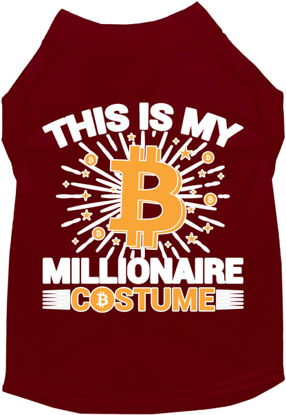 Funny Costume Cat or Dog Shirt for Pets "Bitcoin Bro Costume"