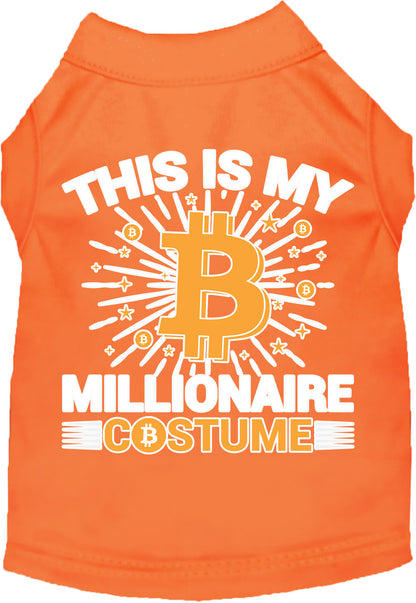 Funny Costume Cat or Dog Shirt for Pets "Bitcoin Bro Costume"