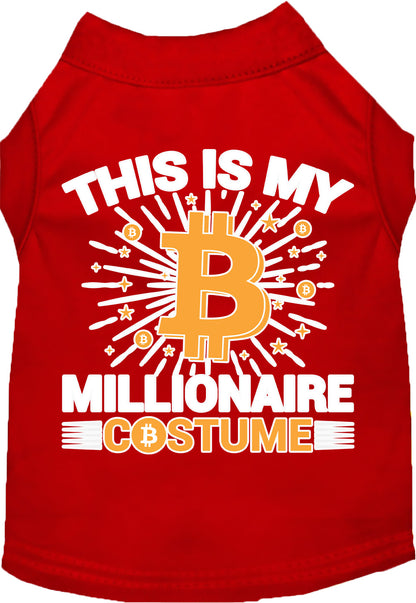 Funny Costume Cat or Dog Shirt for Pets "Bitcoin Bro Costume"