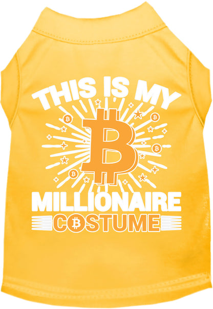 Funny Costume Cat or Dog Shirt for Pets "Bitcoin Bro Costume"