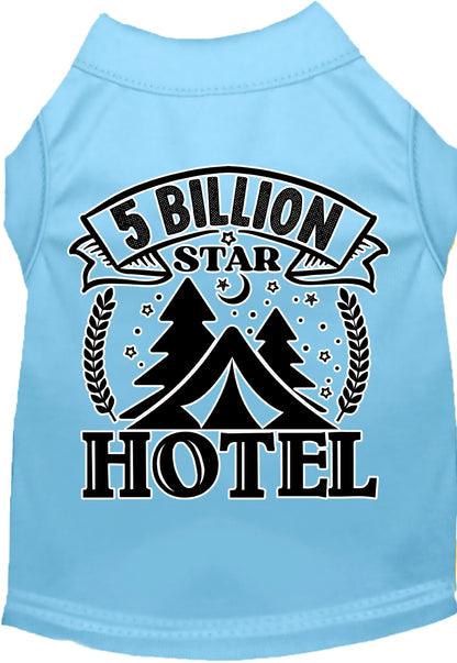 Camping Cat or Dog Shirt for Pets "5 Billion Stars"