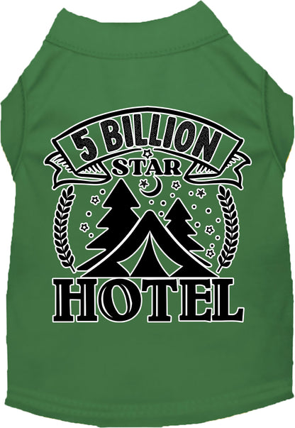 Camping Cat or Dog Shirt for Pets "5 Billion Stars"