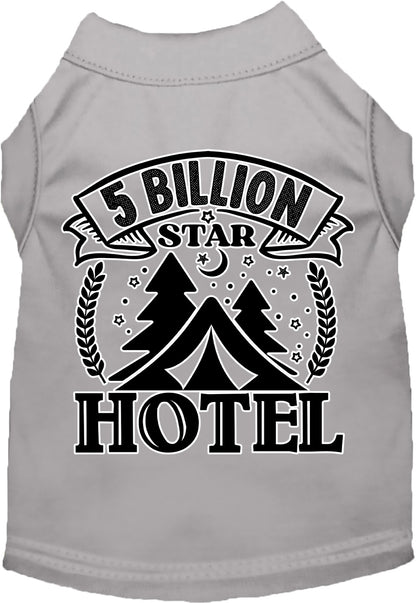 Camping Cat or Dog Shirt for Pets "5 Billion Stars"