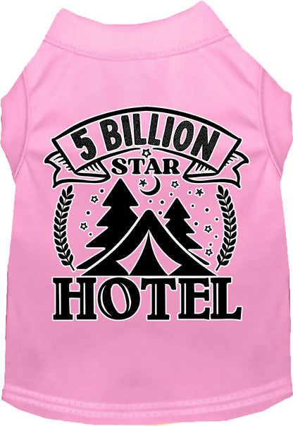 Camping Cat or Dog Shirt for Pets "5 Billion Stars"