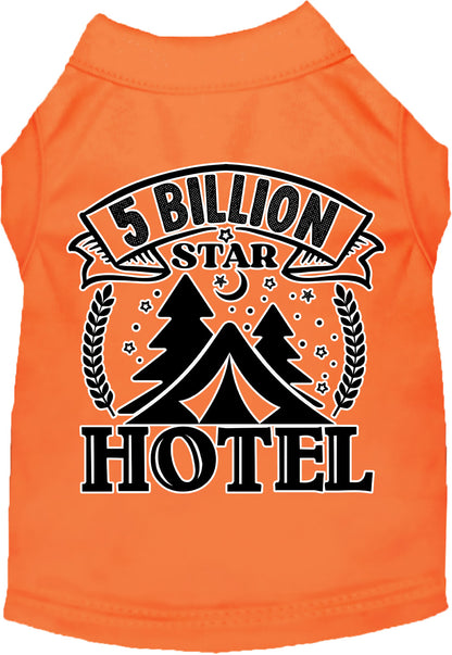 Camping Cat or Dog Shirt for Pets "5 Billion Stars"