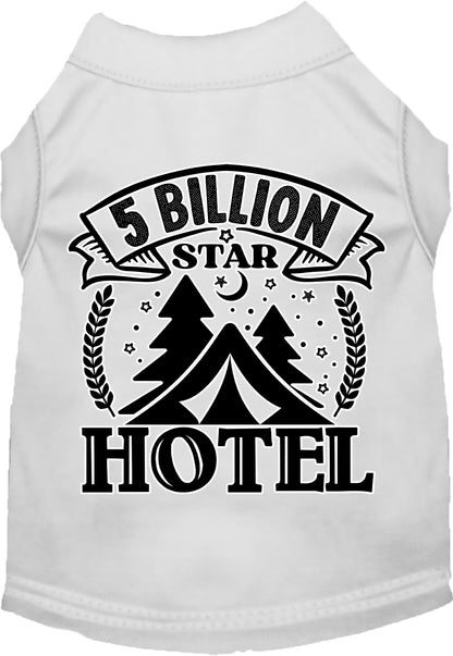 Camping Cat or Dog Shirt for Pets "5 Billion Stars"