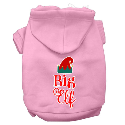 Sudadera con capucha navideña para perros y gatos serigrafiada, "Big Elf"