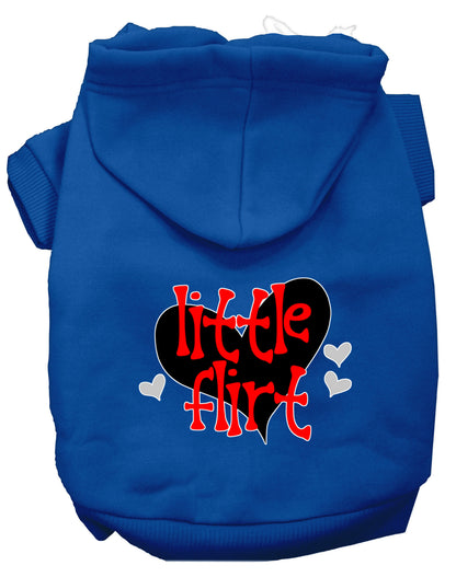 Sudadera con capucha para mascotas, perros y gatos serigrafiada, "Little Flirt"