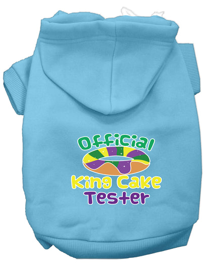 Sudadera con capucha para perros y gatos serigrafiada, "King Cake Tester"