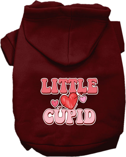 Pet Dog & Cat Screen Printed Hoodie "Little Cupid"