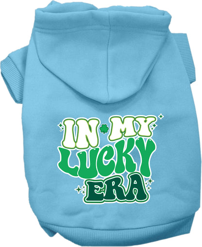 Pet Dog & Cat Screen Printed Hoodie "In My Lucky Era"