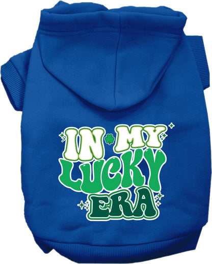 Pet Dog & Cat Screen Printed Hoodie "In My Lucky Era"