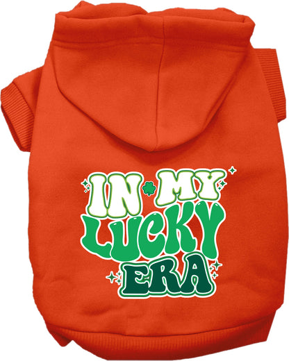 Pet Dog & Cat Screen Printed Hoodie "In My Lucky Era"