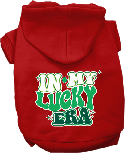 Pet Dog & Cat Screen Printed Hoodie "In My Lucky Era"