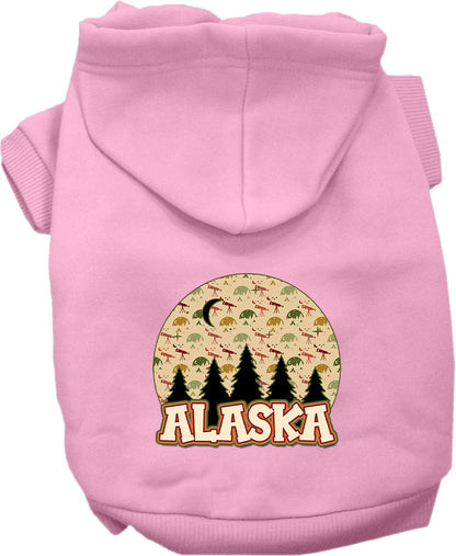 Pet Dog & Cat Screen Printed Hoodie for Medium to Large Pets (Sizes 2XL-6XL), "Alaska Under The Stars"