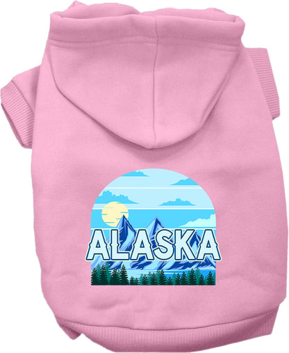 Pet Dog & Cat Screen Printed Hoodie for Medium to Large Pets (Sizes 2XL-6XL), "Alaska Trailblazer"