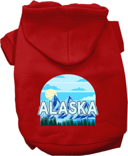 Pet Dog & Cat Screen Printed Hoodie for Small to Medium Pets (Sizes XS-XL), "Alaska Trailblazer"