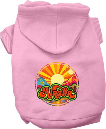 Pet Dog & Cat Screen Printed Hoodie for Small to Medium Pets (Sizes XS-XL), "Alaska Mellow Mountain"