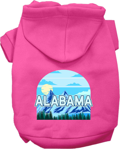 Pet Dog & Cat Screen Printed Hoodie for Medium to Large Pets (Sizes 2XL-6XL), "Alabama Trailblazer"