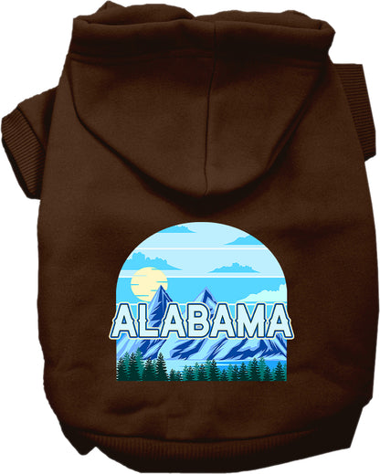 Pet Dog & Cat Screen Printed Hoodie for Medium to Large Pets (Sizes 2XL-6XL), "Alabama Trailblazer"