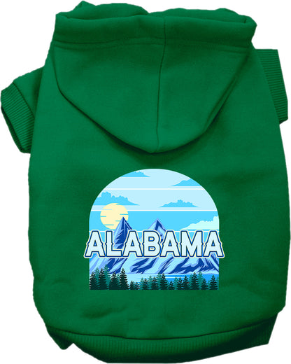 Pet Dog & Cat Screen Printed Hoodie for Medium to Large Pets (Sizes 2XL-6XL), "Alabama Trailblazer"