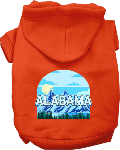 Pet Dog & Cat Screen Printed Hoodie for Medium to Large Pets (Sizes 2XL-6XL), "Alabama Trailblazer"