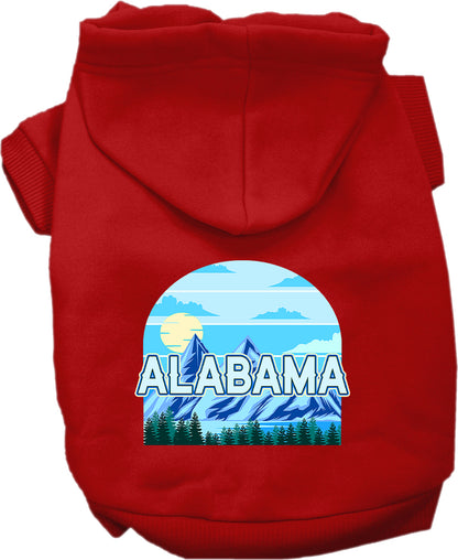 Pet Dog & Cat Screen Printed Hoodie for Medium to Large Pets (Sizes 2XL-6XL), "Alabama Trailblazer"