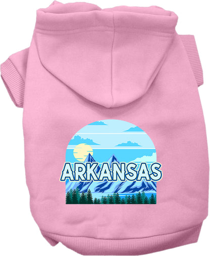 Pet Dog & Cat Screen Printed Hoodie for Medium to Large Pets (Sizes 2XL-6XL), "Arkansas Trailblazer"