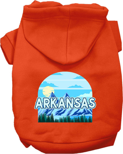 Pet Dog & Cat Screen Printed Hoodie for Medium to Large Pets (Sizes 2XL-6XL), "Arkansas Trailblazer"