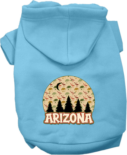 Pet Dog & Cat Screen Printed Hoodie for Small to Medium Pets (Sizes XS-XL), "Arizona Under The Stars"