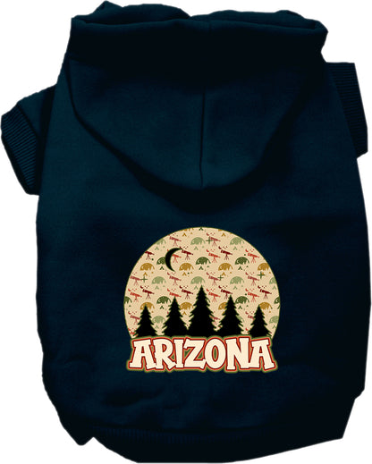 Pet Dog & Cat Screen Printed Hoodie for Medium to Large Pets (Sizes 2XL-6XL), "Arizona Under The Stars"