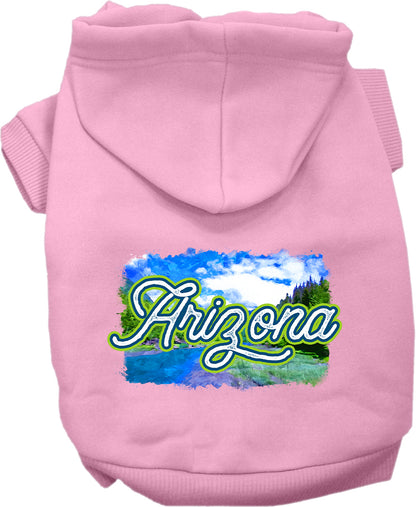 Pet Dog & Cat Screen Printed Hoodie for Medium to Large Pets (Sizes 2XL-6XL), "Arizona Summer"