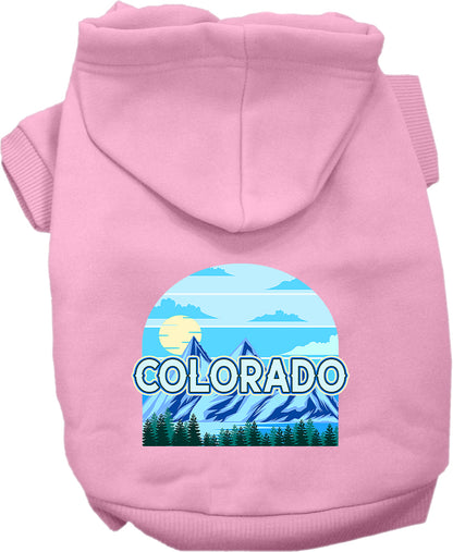 Pet Dog & Cat Screen Printed Hoodie for Medium to Large Pets (Sizes 2XL-6XL), "Colorado Trailblazer"