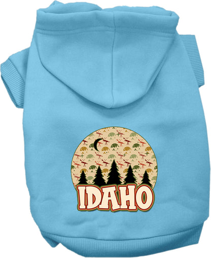 Pet Dog & Cat Screen Printed Hoodie for Medium to Large Pets (Sizes 2XL-6XL), "Idaho Under The Stars"