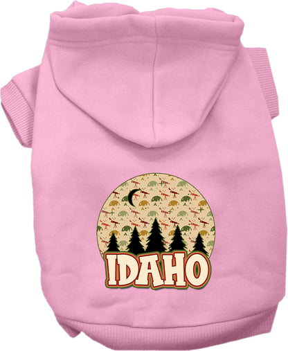 Pet Dog & Cat Screen Printed Hoodie for Medium to Large Pets (Sizes 2XL-6XL), "Idaho Under The Stars"