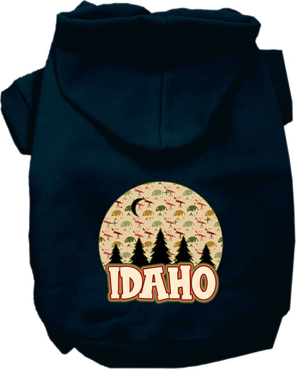 Pet Dog & Cat Screen Printed Hoodie for Medium to Large Pets (Sizes 2XL-6XL), "Idaho Under The Stars"