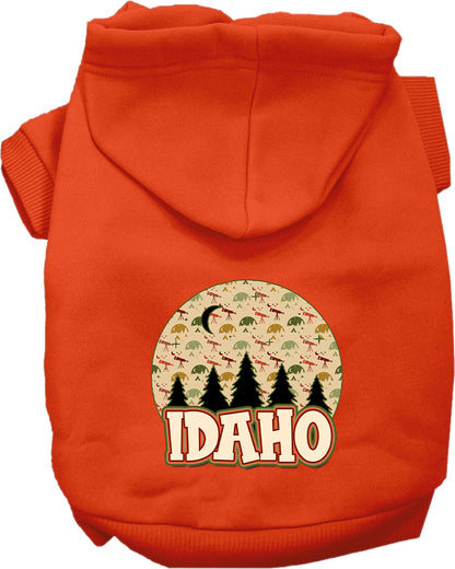 Pet Dog & Cat Screen Printed Hoodie for Medium to Large Pets (Sizes 2XL-6XL), "Idaho Under The Stars"