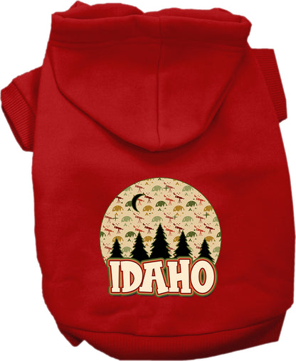 Pet Dog & Cat Screen Printed Hoodie for Medium to Large Pets (Sizes 2XL-6XL), "Idaho Under The Stars"