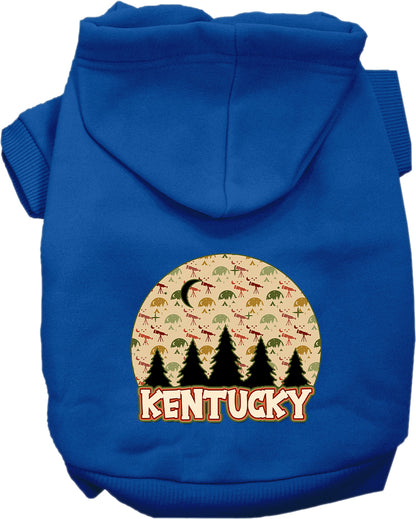 Pet Dog & Cat Screen Printed Hoodie for Small to Medium Pets (Sizes XS-XL), "Kentucky Under The Stars"