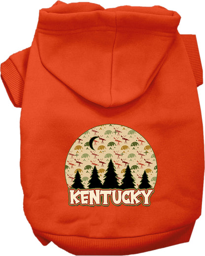 Pet Dog & Cat Screen Printed Hoodie for Small to Medium Pets (Sizes XS-XL), "Kentucky Under The Stars"