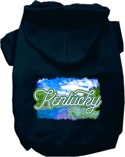 Pet Dog & Cat Screen Printed Hoodie for Small to Medium Pets (Sizes XS-XL), "Kentucky Summer"