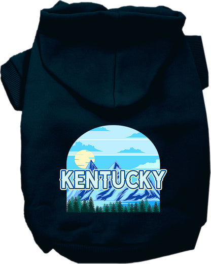 Pet Dog & Cat Screen Printed Hoodie for Small to Medium Pets (Sizes XS-XL), "Kentucky Trailblazer"