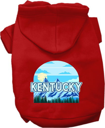 Pet Dog & Cat Screen Printed Hoodie for Small to Medium Pets (Sizes XS-XL), "Kentucky Trailblazer"