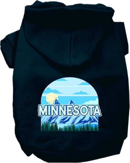 Pet Dog & Cat Screen Printed Hoodie for Small to Medium Pets (Sizes XS-XL), "Minnesota Trailblazer"