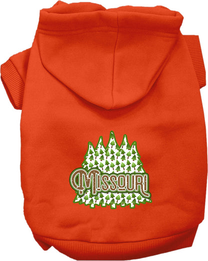 Pet Dog & Cat Screen Printed Hoodie for Small to Medium Pets (Sizes XS-XL), "Montana Alpine Pawscape"