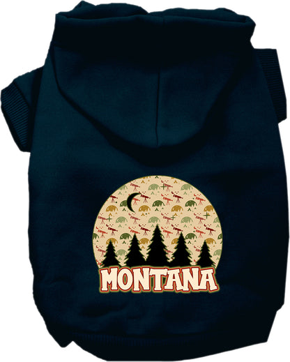 Pet Dog & Cat Screen Printed Hoodie for Small to Medium Pets (Sizes XS-XL), "Montana Under The Stars"