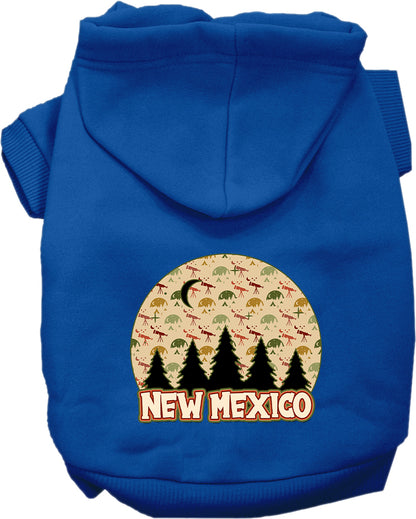 Pet Dog & Cat Screen Printed Hoodie for Small to Medium Pets (Sizes XS-XL), "New Mexico Under The Stars"